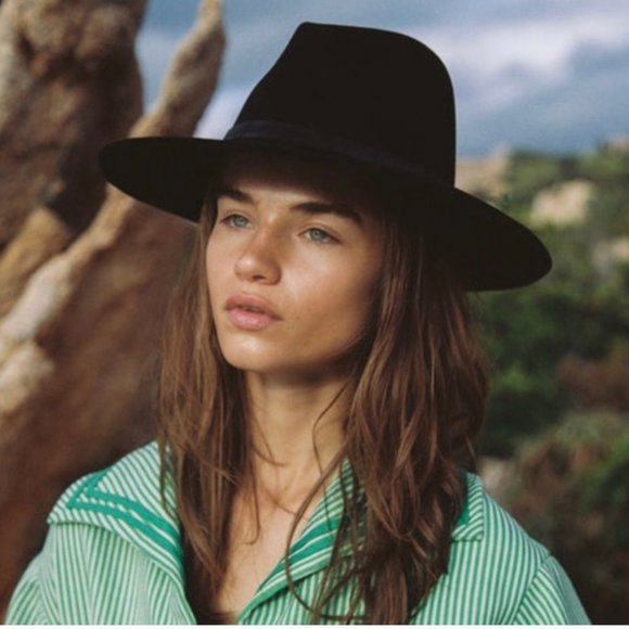 Lack of Color Fedora black Hat New size L main image 5